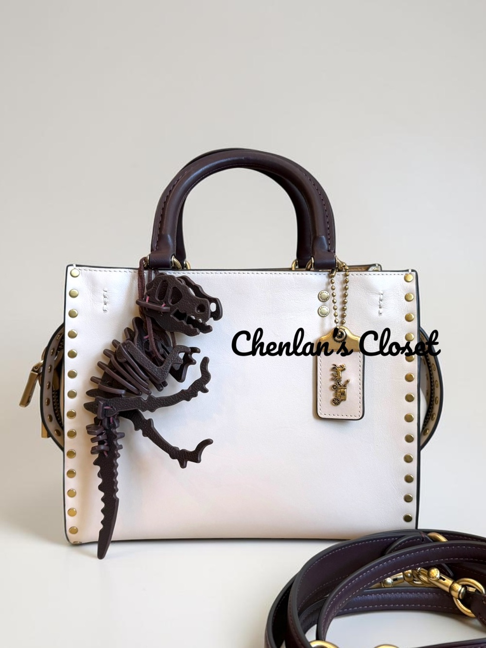Coach Rogue 25 Studded and Dinosaur Charm Set - Picture 5 of 15